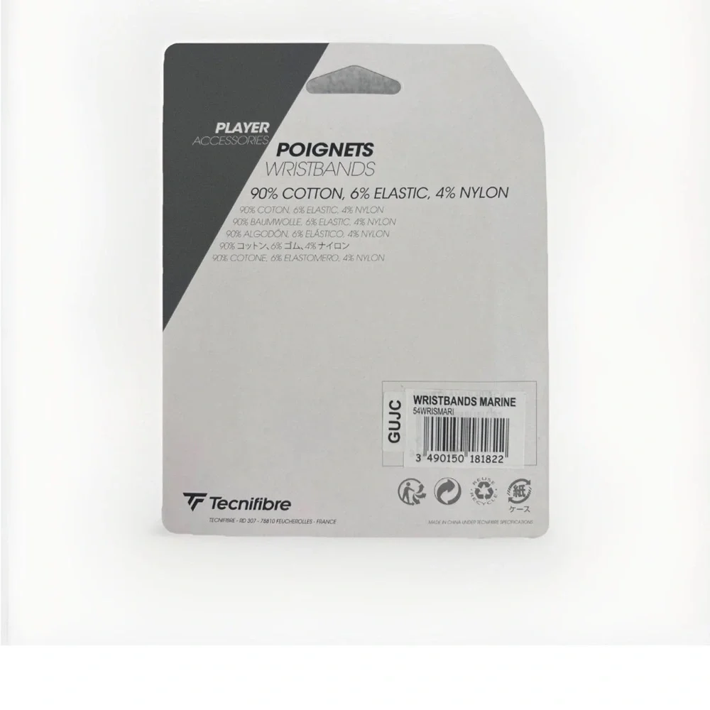 Tecnifibre Poignets/Wristbands Player Accessories For Tennis Or Squash